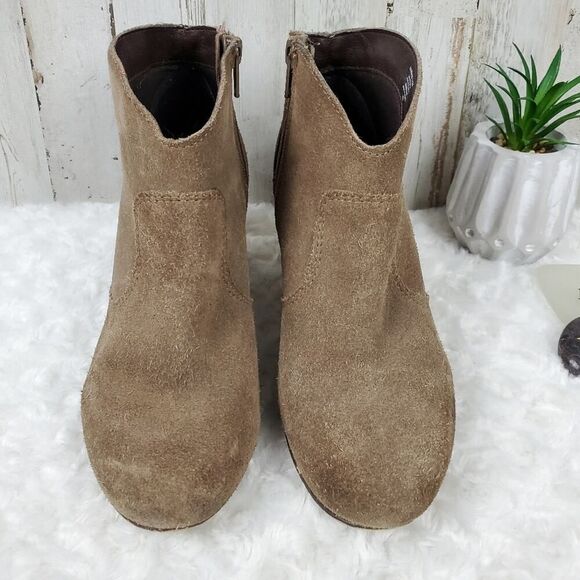 Steve Madden Harrlee Suede Booties Tan Size 6.5 - Picture 11 of 11